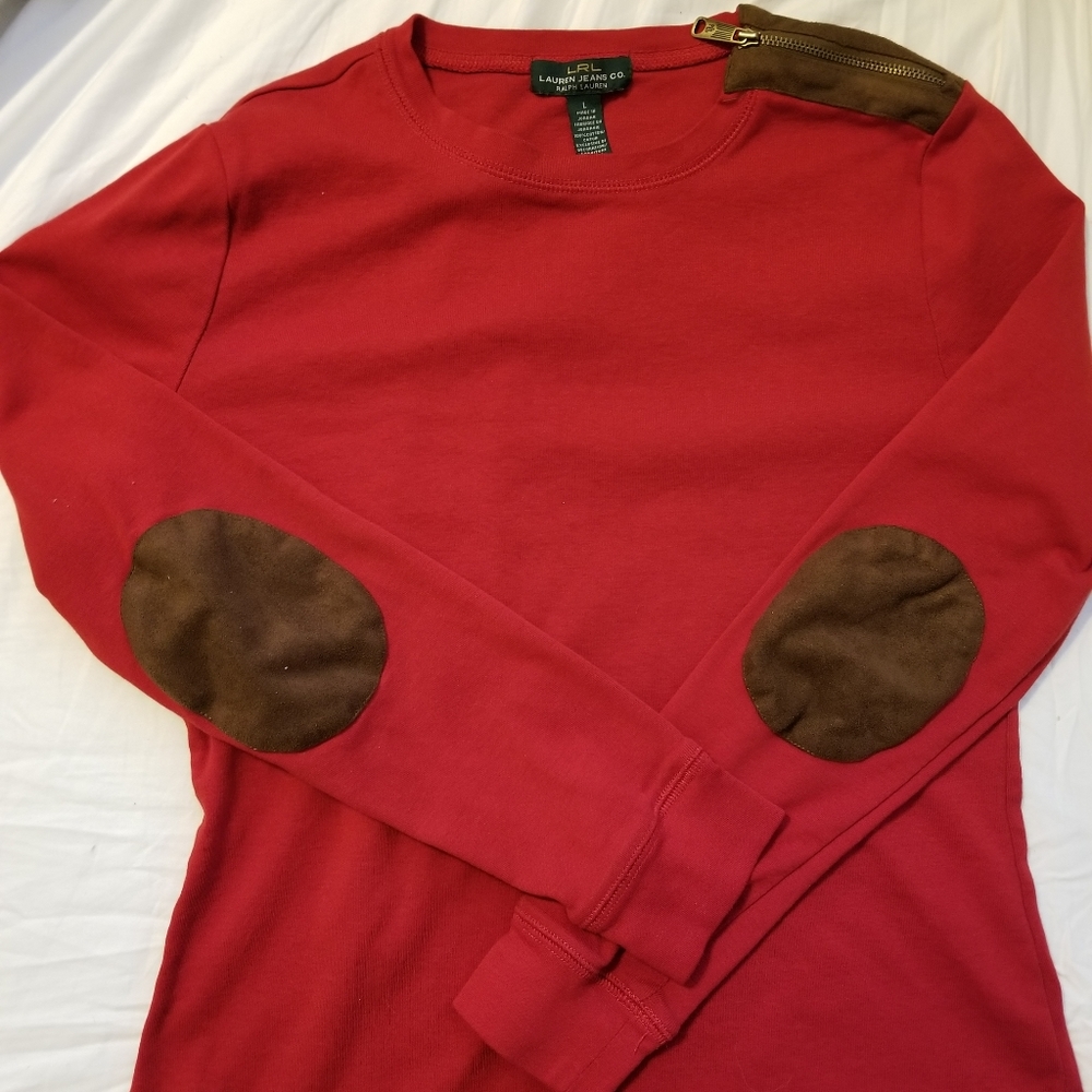 Ralph Lauren Red Zipper Shirt